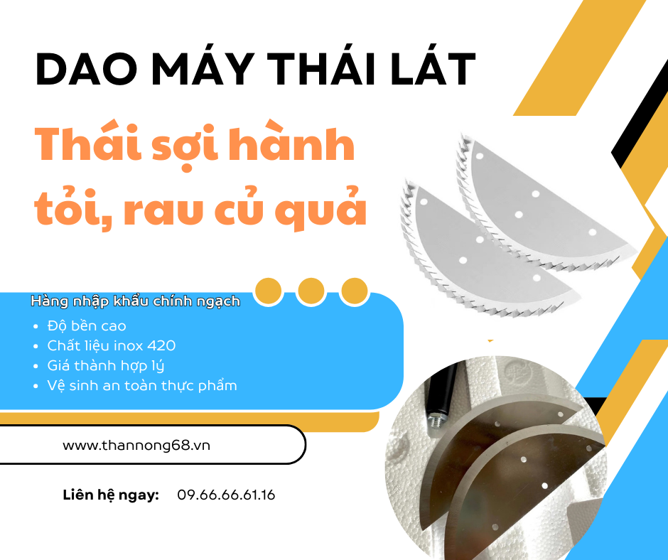 Dao thái của máy thái lát và thái sợi rau củ quả