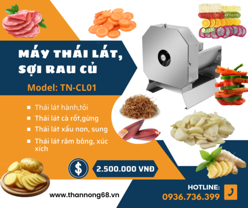 máy thái lát, sợi rau củ quả các loại