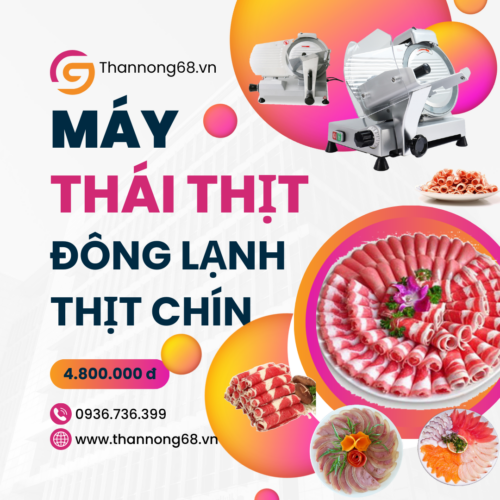 Máy thái thịt đông lạnh, thịt chín